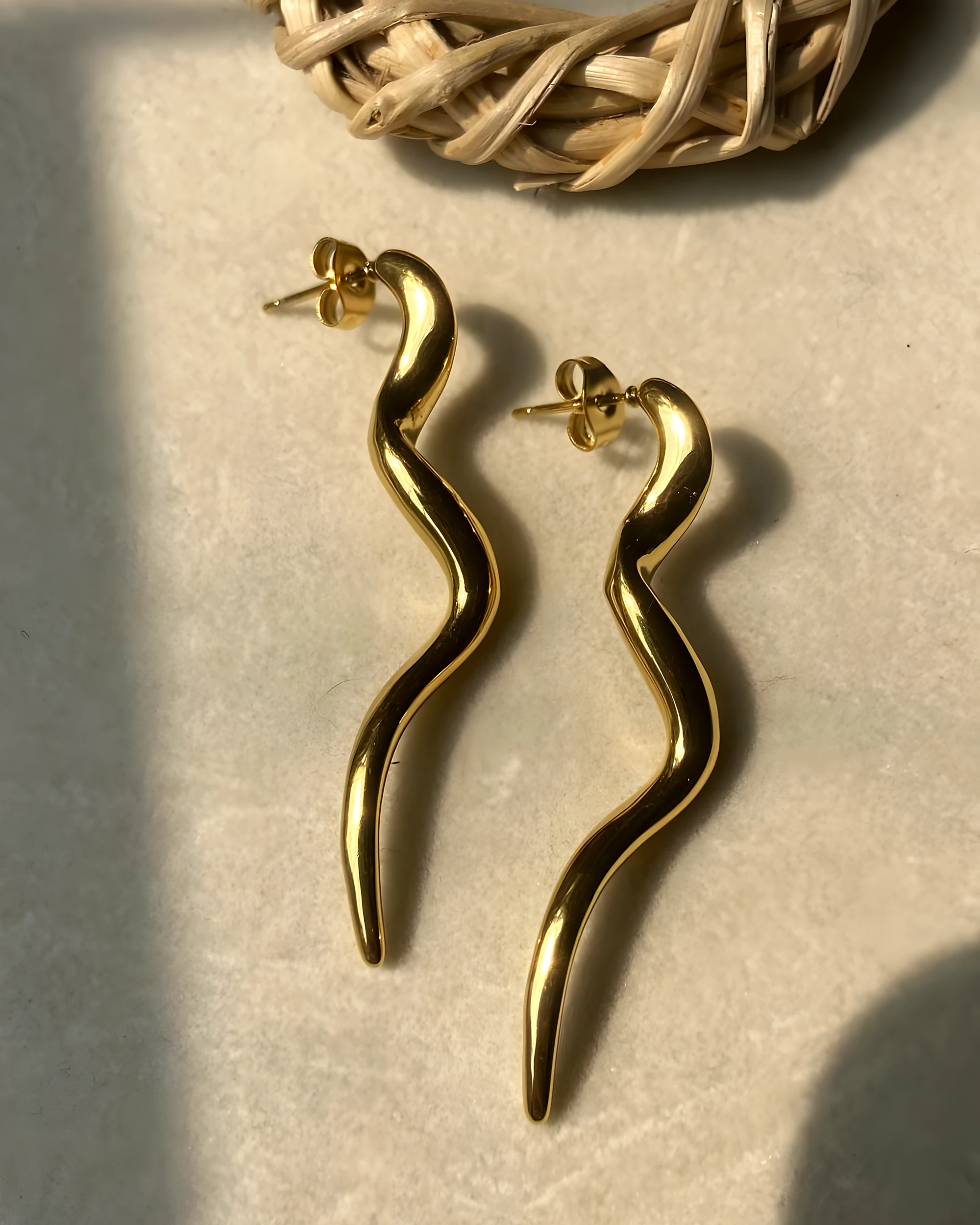 Aurelia Wave Drop Earrings