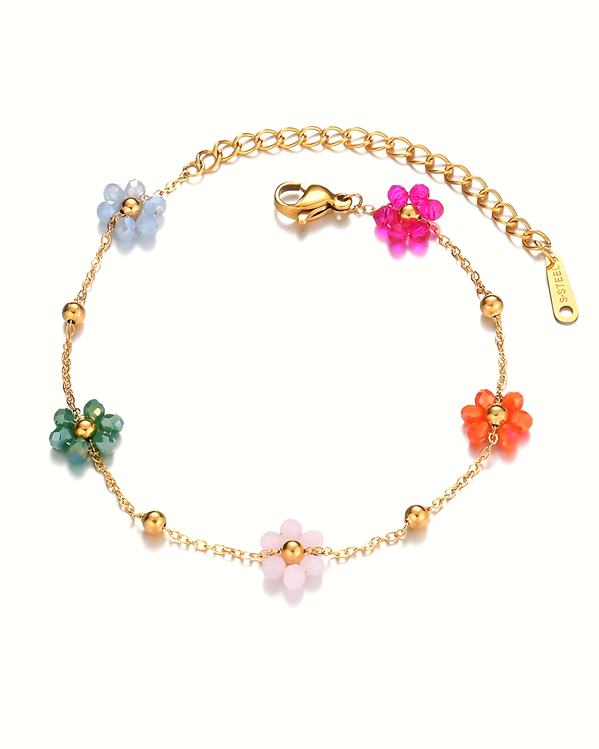 Colorful Flower Bracelet