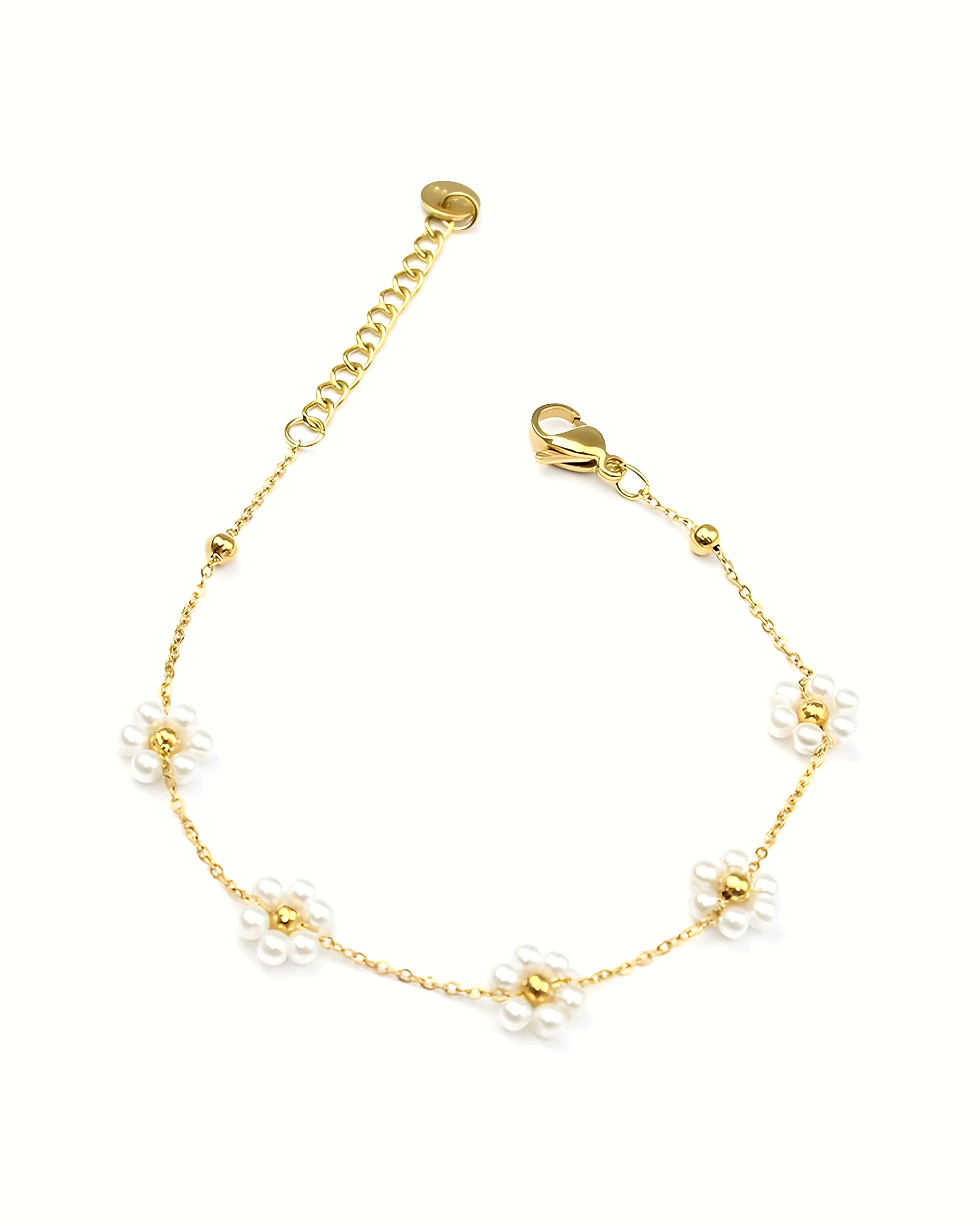Daisy Pearl Bracelet