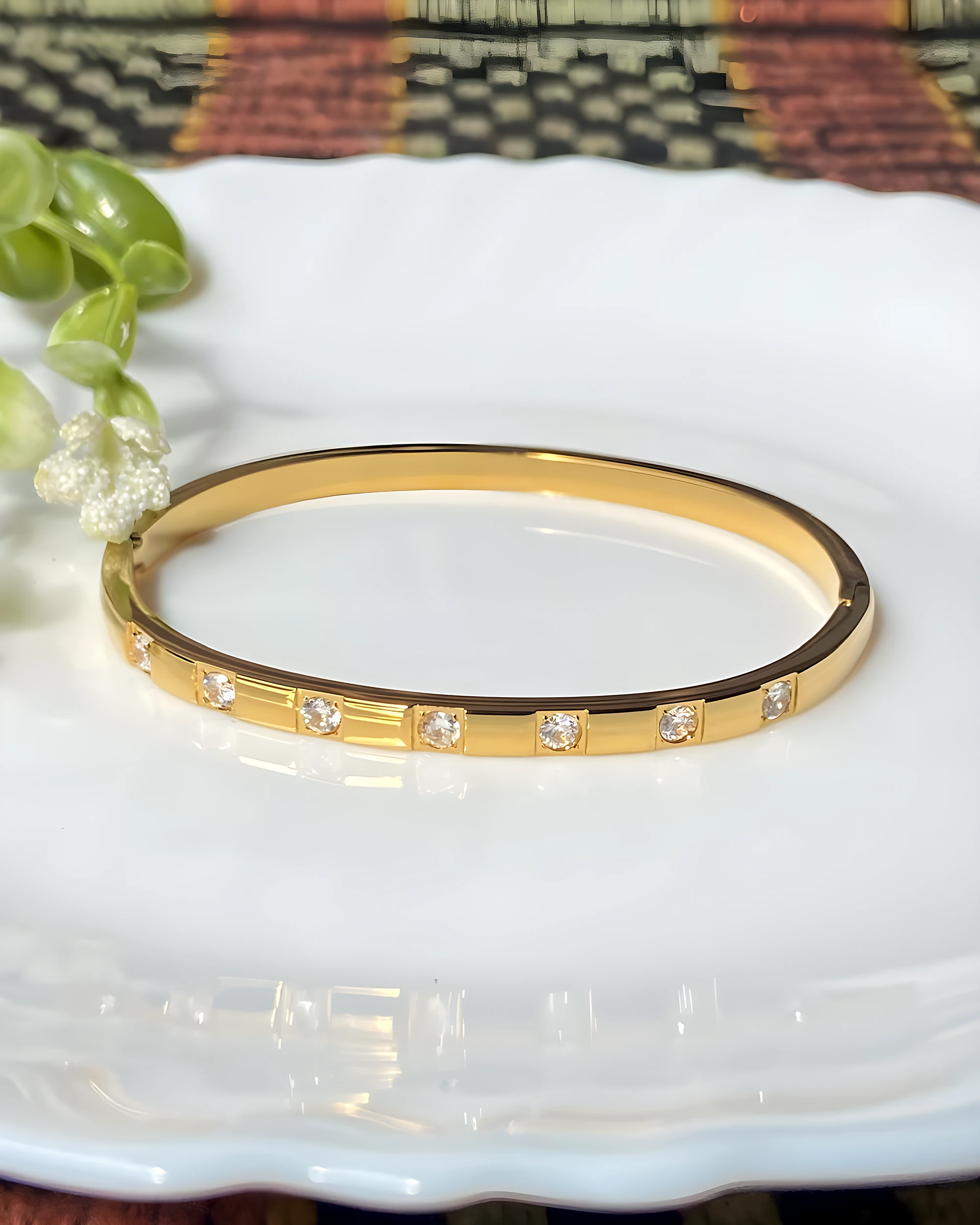Diamond-Studded Kada