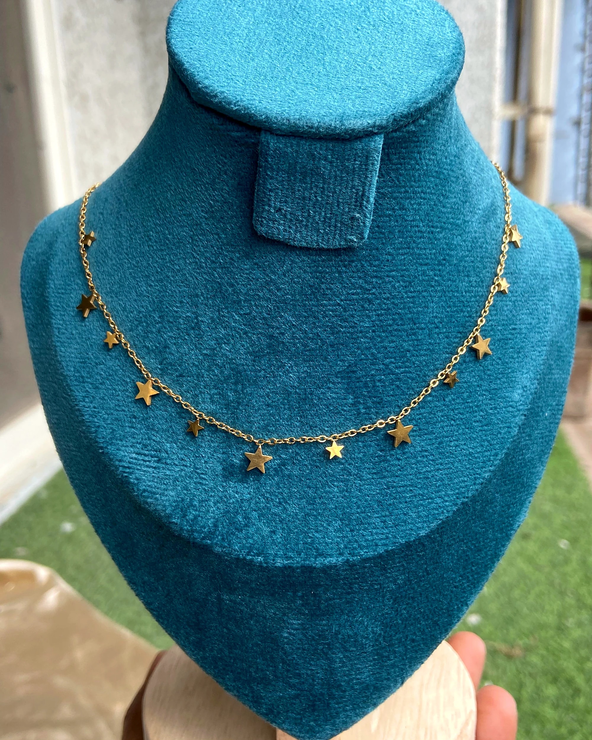 Golden Star Charm Necklace