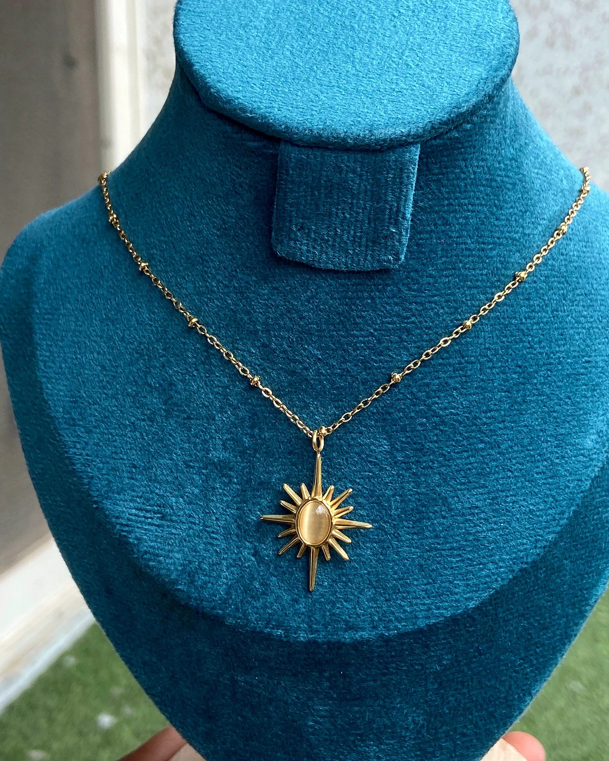 Golden Sunburst Necklace