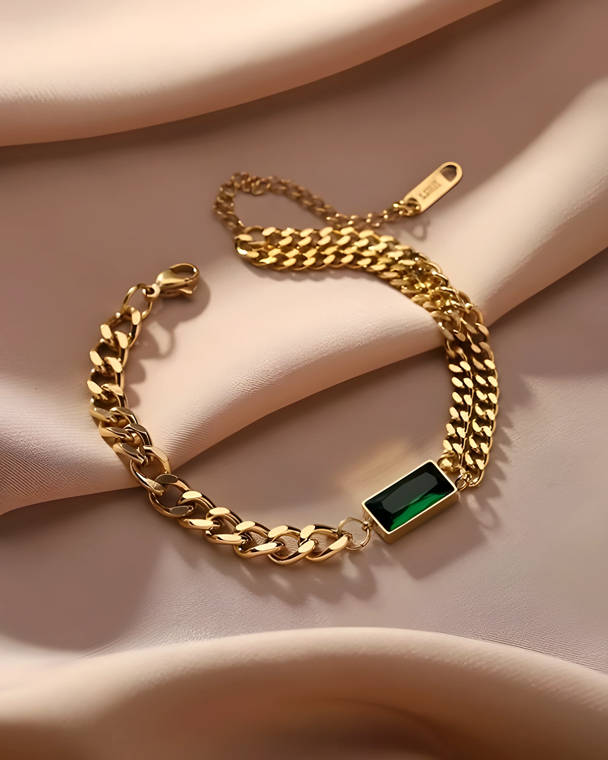 Green Luxe Statement Bracelet