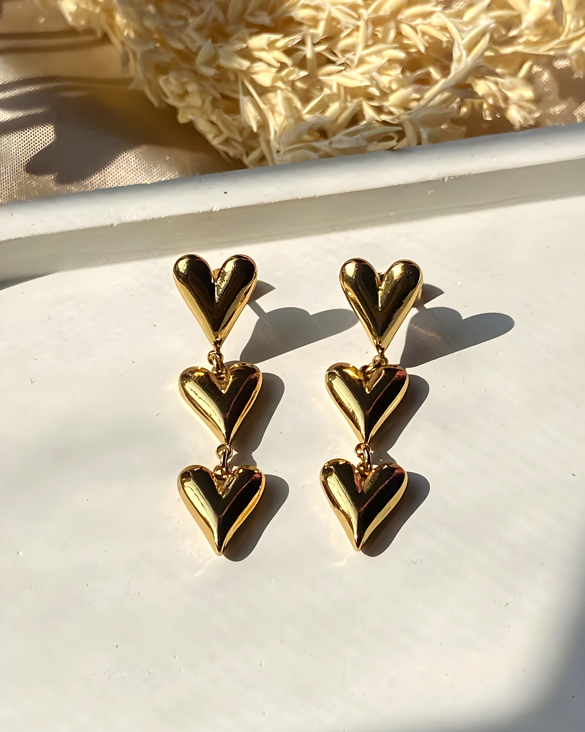 Heart Drop Earring