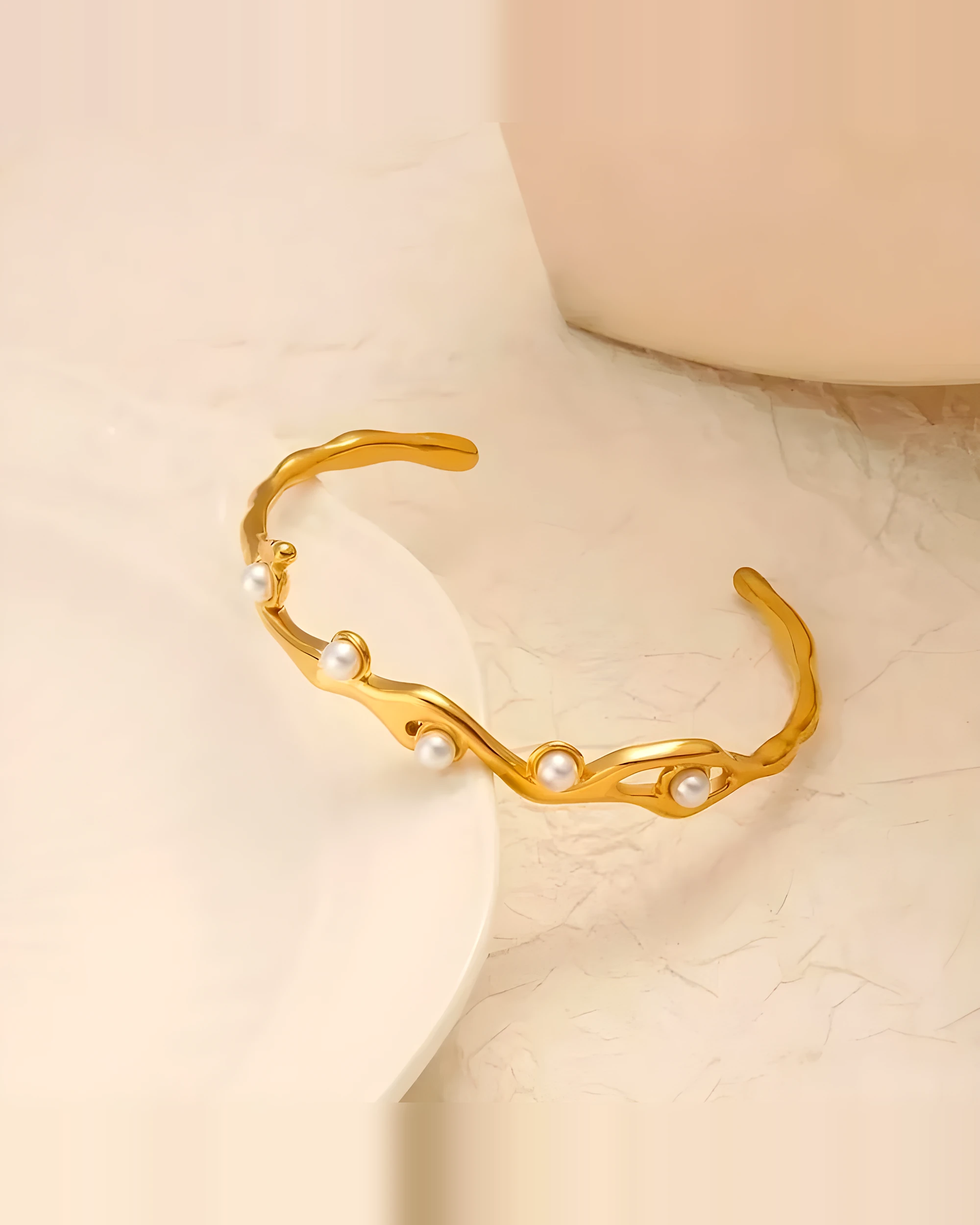 Pearl Wave Cuff