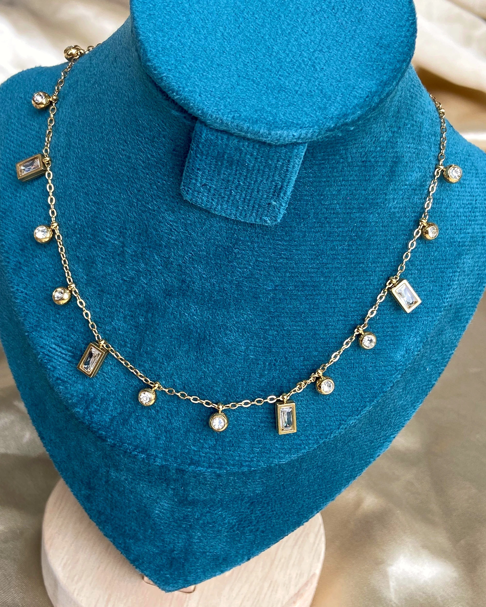 White Chain Necklace with