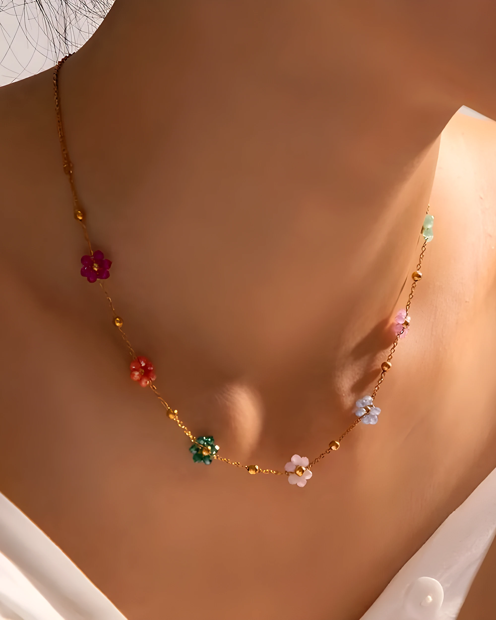 Colorful Flower Necklace