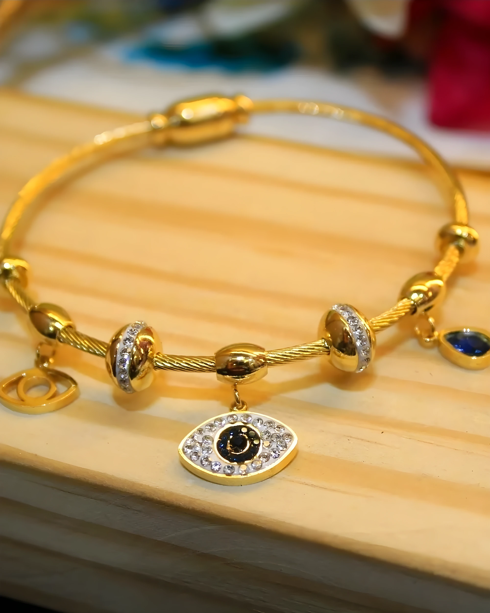 Evil Eye Charm Cable Kada