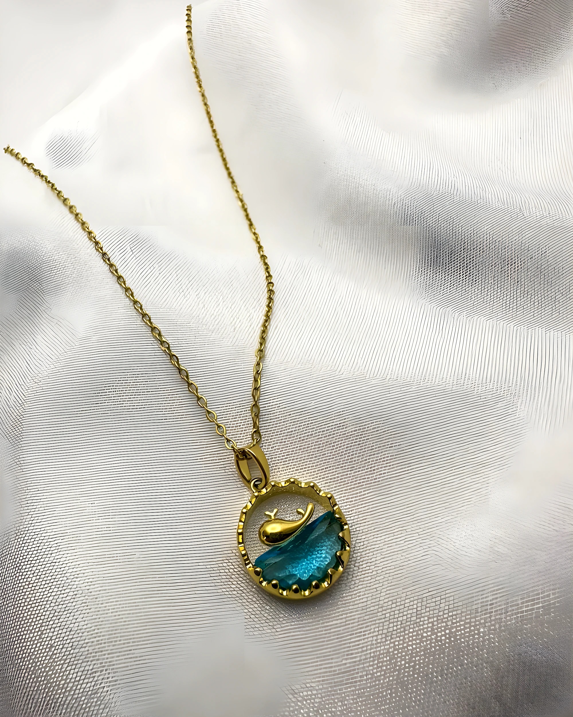 Ocean Whale Pendant Necklace