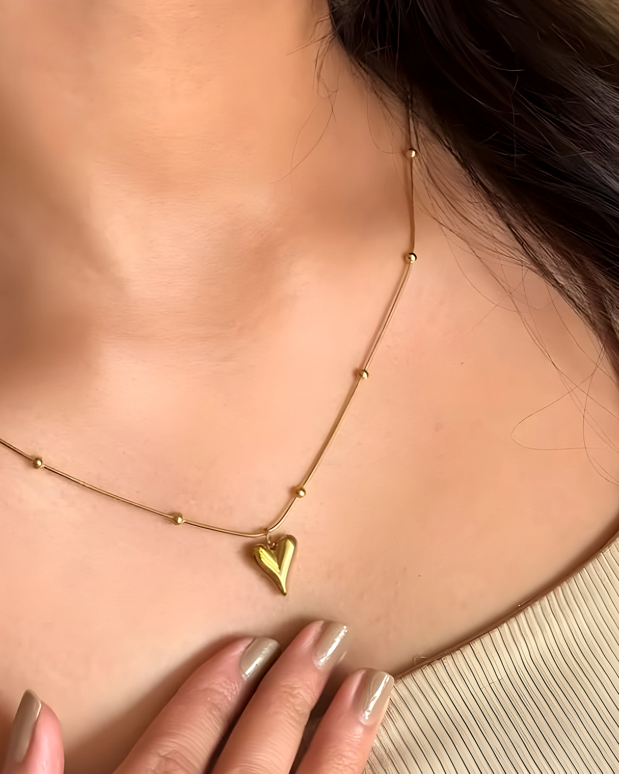 Pointed Heart Necklace